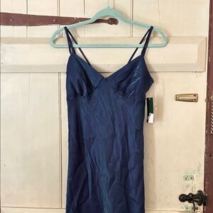 Wild Fable Elegant Navy Blue Slip Dress